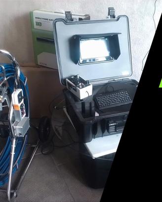 Telecamera rotante 360 ispezioni tubi 120mt