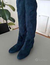 Stivali donna in pelle scamosciata numero 39