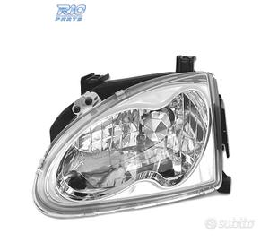 FARI PER HONDA CRX DEL SOL 92-97 FONDO CROMATO