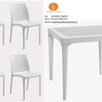 Tavoli Sedie Impilabili Polipropilene Esterno 0308