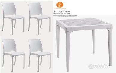 Tavoli Sedie Impilabili Polipropilene Esterno 0308