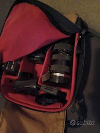 set obiettivi, filtri e lenti 