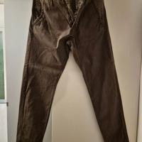 Pantalone regolare autunno-inverno verde militare