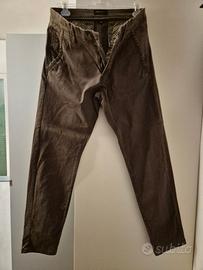 Pantalone regolare autunno-inverno verde militare