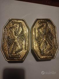 2 Maniglie mid-century in ottone