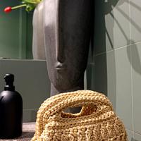  Clutch elegante oro glitter borsa fatta a mano