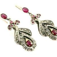 Orecchini d 'epoca in oro di titolo inferiore con 