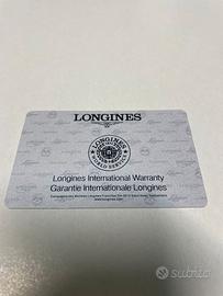 Card garanzia Longines