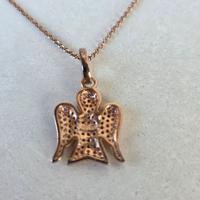 Collana argento 925 con pendente a forma di angelo