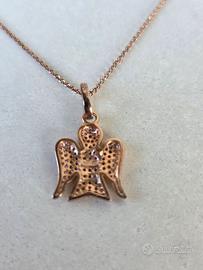 Collana argento 925 con pendente a forma di angelo