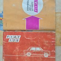 FIAT 128  LIBRETTI USO MANUTENZIONE E MANUALE UTEN