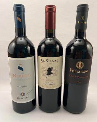 Vino - Lotto 3 Poliziano Nobile e Le Stanze