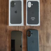 iPhone 16 256gb NERO + cover Apple