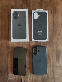 iPhone 16 256gb NERO + cover Apple