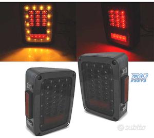 FANALI JEEP WRANGLER JK 07-18 A LED FUMÉ