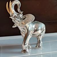 Elefante portafortuna placcato in argento 925