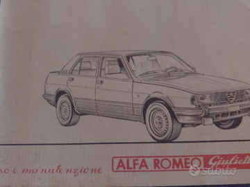 Manuale uso Alfa Romeo Giulietta 1981