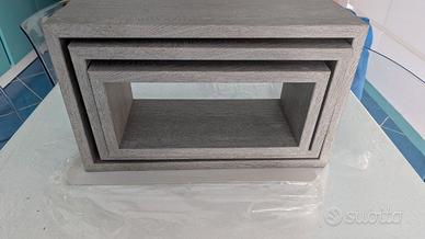 Mensole a muro Spaceo Tris (Leroy Merlin) grigio