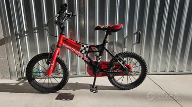 Bicicletta ruota 14. Bambini fino a 6 anni.