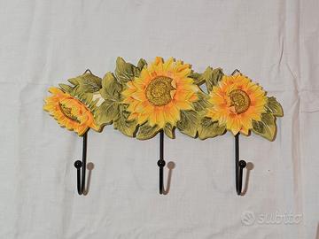 Kasanova appendiabiti girasoli con 3 ganci