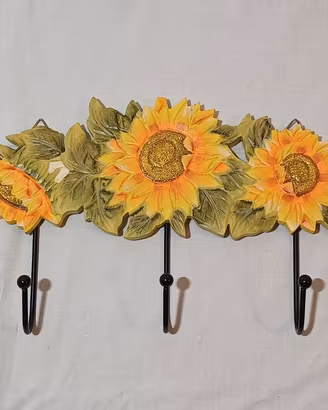 Kasanova appendiabiti girasoli con 3 ganci