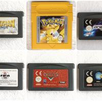 Giochi Game Boy, Color e Advance a partire da