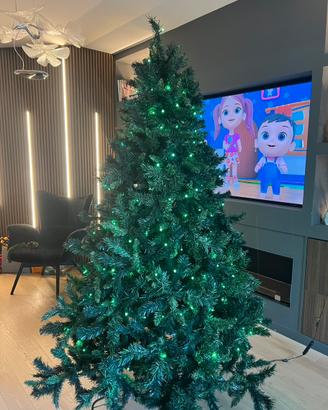 Albero di natale 2,5m. trattabile. rami smontabili