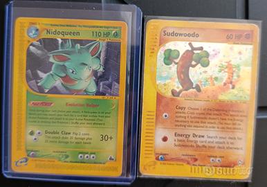 Carte vintage Pokemon rare con Sodowoodo holo⭐