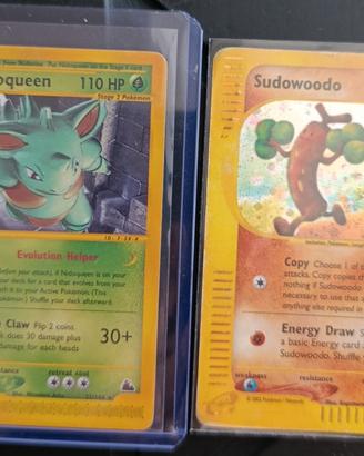 Carte vintage Pokemon rare con Sodowoodo holo⭐