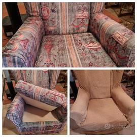 Poltrona con copripoltrona