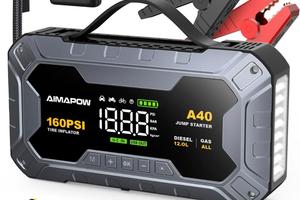 Booster Avviamento Auto 8000A e Compressore Aria