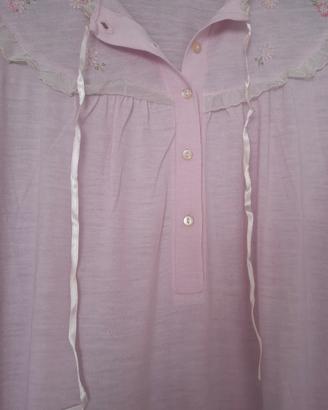 camicia notte lunga rosa marchio italiano Belfor