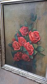 Dipinto olio su tela del 900 Fiori