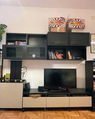 Parete attrezzata IKEA BESTA + Librerie 