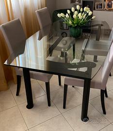 Tavolo soggiorno in vetro