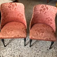 Coppia poltroncine camera da letto vintage