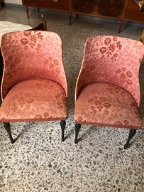 Coppia poltroncine camera da letto vintage