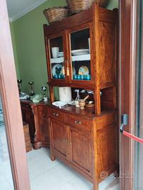 credenza con alzata in pioppo 