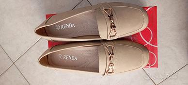 Mocassini donna beige n.36