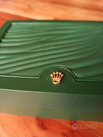 scatola con corredo rolex