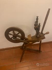 Arcolaio filatoio ad alette antico ruota filare