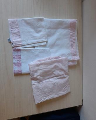 Completo culla/carrozzina 4 pezzi rosa