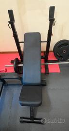 Panca piana inclinabile e pieghevole