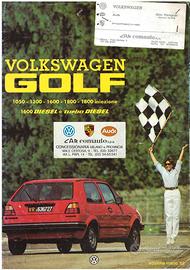 VOLKSWAGEN GOLF BROCHURE ORIGINALE del 1985