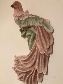 CERAMICA ORIGINALE DI BASSANO:UCCELLO DEL PARADISO