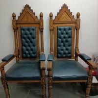 COPPIA POLTRONE MASSONICHE