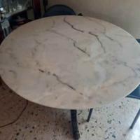 Tavolo marmo e legno