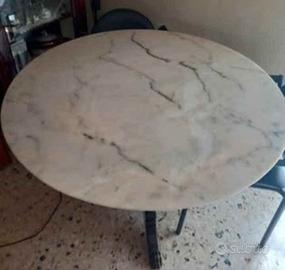 Tavolo marmo e legno