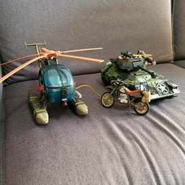 Set giocattoli militari: elicottero + carro armato