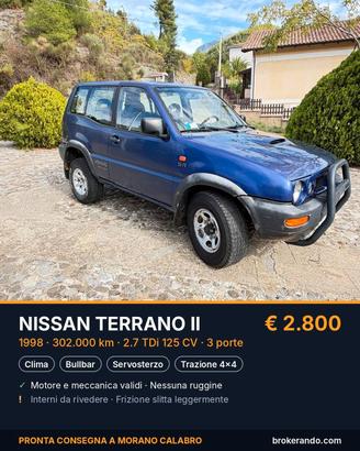 Nissan Terrano II 2.7 Tdi 3 porte SE 125Cv Clima B
